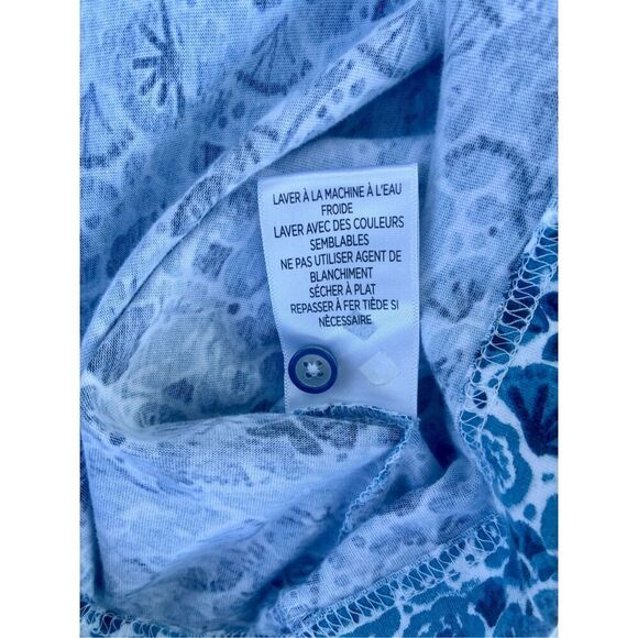 Robert Graham Amaro SZ XL Blue Floral Print Collared Polo Shirt - Picture 5 of 11